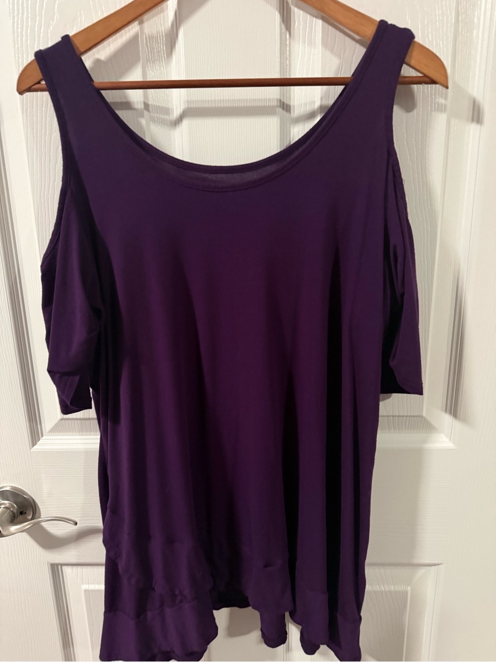 TORRID Women's Cold-Shoulder Tunic Top - Purple